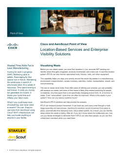 Ponto de vista da Cisco e da AeroScout