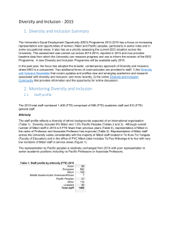 Diversity and Inclusion Report 2016