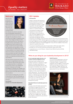 EEO Newsletter March 2015