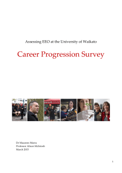 Career Progression Report 2015