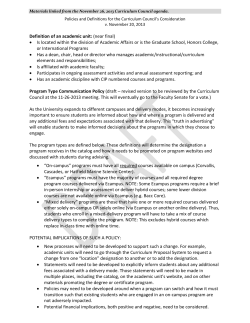 Definition of types of programs