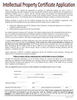 Print the Application for the Certificate in Intellectual Property