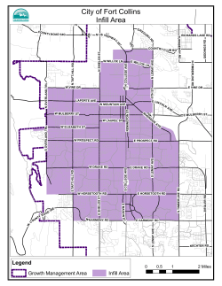Is the property within the infill area as described in the definition in the LUC?