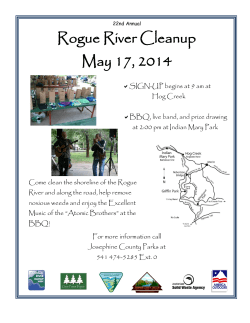 Rogue River Cleanup Day Flyer