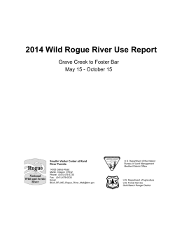 2014 Wild Rogue River Use Report