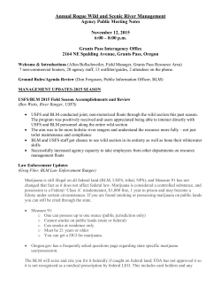 2015 Rogue River User Meeting Notes - Final