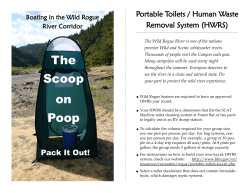 Rogue River Portable Toilet / Human Waste Removal System (HWRS) Handout