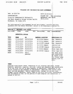 DHHS Rate Agreement FY10-11