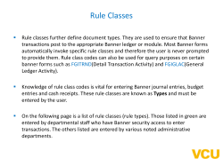 What are Banner rule classes (rule codes)?