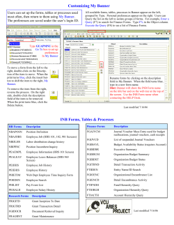 Customize my Banner form names?