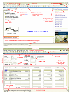 Elements of a Banner Form