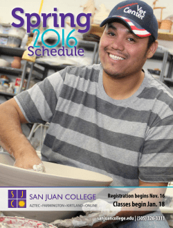 Spring2016 Class Schedule