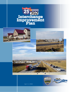 I-25/SH392 Interchange Improvement Plan April 2, 2008