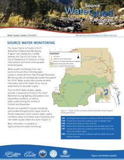 December 2015 Watershed Newsletter Template