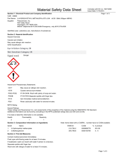 Material Safety Datasheet 03699 (PDF)