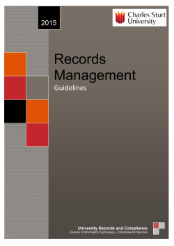 Records Management Guidelines