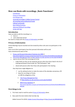 How Can Hosts Edit recordings: Basic Functions