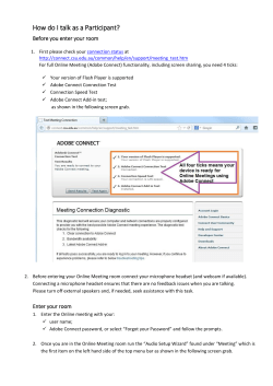 How do I talk as a participant?