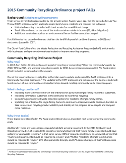 brief FAQ sheet
