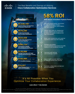 Cisco Collaboration Optimization Services