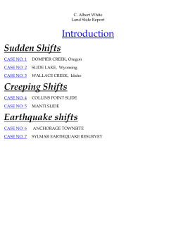 Landslide Report