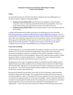 Development of Sage-Grouse Preliminary Habitat Map