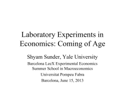 Laboratory Experiments in Economics: Coming of Age