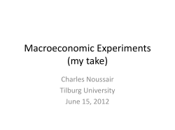 Macroeconomic Experiments
