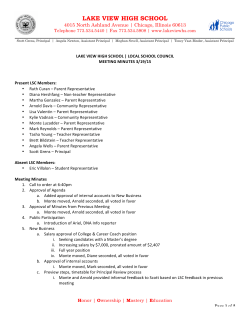 LSC Minutes 20150319