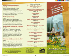 2008 Residential Environmental Program Series