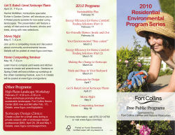 2010 Residential Environmental Program Series
