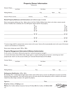 Property Owner Information Form