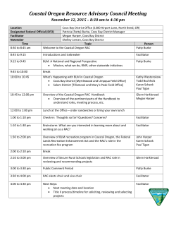 November 2015 Meeting Agenda