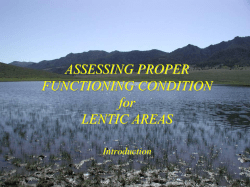 Lentic Presentations