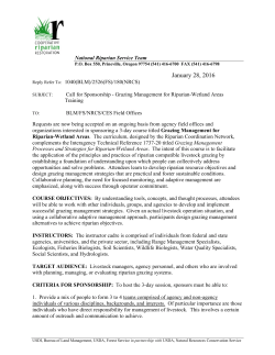 Riparian Grazing Sponsorship Request Form