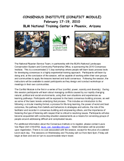 Consensus Institute (Conflict Module)