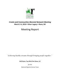 C C Biennial Network Meeting Report