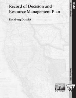 Roseburg Record of Decision 1 MB