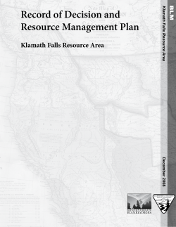 Klamath Falls Record of Decision 1 MB