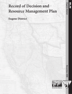 Eugene Record of Decision 1 MB