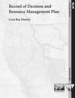 Coos Bay Record of Decision 1 MB