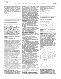 Protest Period Federal Register Notice