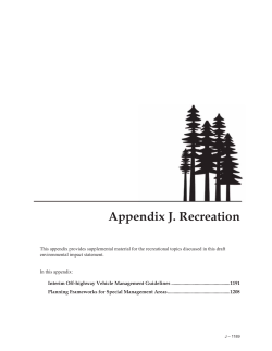 Appendix J - Recreation