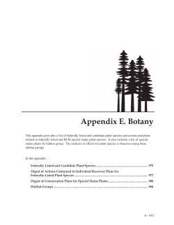 Appendix E - Botany