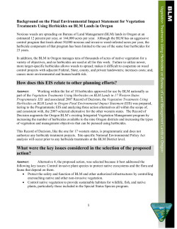 Final EIS Questions and Answers