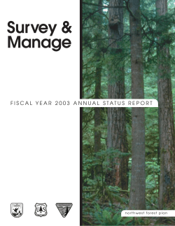 Fiscal Year 2003 Annual Status Report