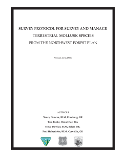 Attachment 2 - Survey Protocol for Survey and Manage Terrestrial Mollusk Species, Version 3.0