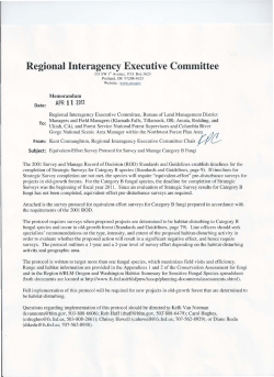 Category B Fungi Equivalent Effort Survey Protocol RIEC transmittal memo