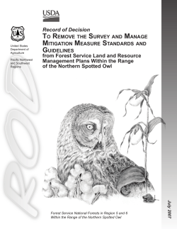 Forest Service Record of Decision