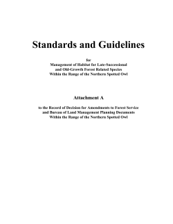 Standards and Guidelines